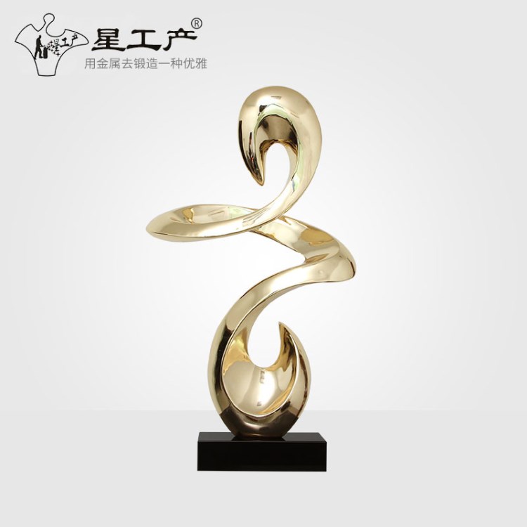 定制樹(shù)脂雕塑裝飾抽象創(chuàng)意工藝品玻璃鋼雕塑家裝客廳房間書(shū)房擺件