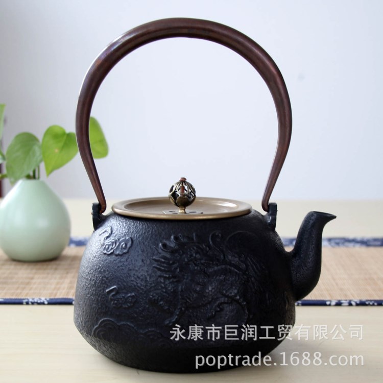 厂家现货煮茶壶过滤茶壶批发 铸铁工艺品 生铁壶 茶壶铸铁批发