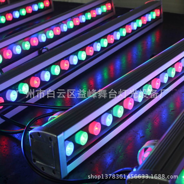 36颗3W全彩灯珠DMX512接口大功率LED长条洗墙灯