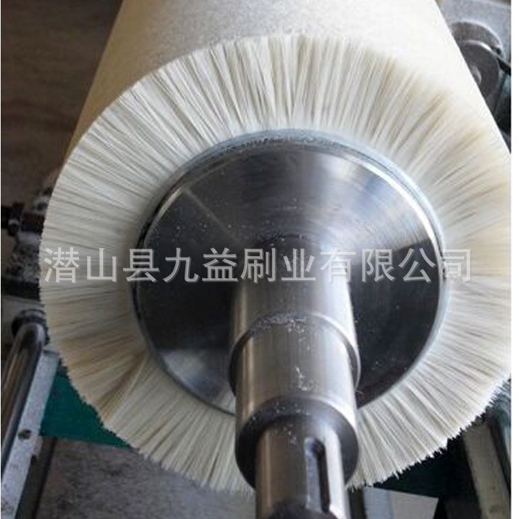 供應表面處理彩涂氧化鋁刷輥 拋丸機硬毛輥刷 金剛砂碳化硅毛刷輥