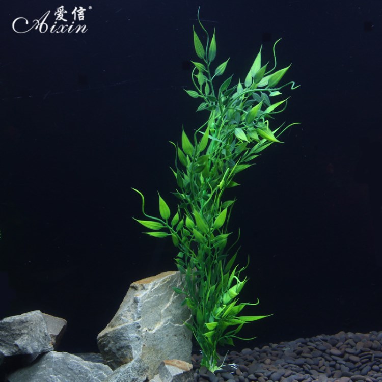 廠家仿真水草 水族裝飾品 魚缸造景用品 塑料植物假水草批發(fā)A055