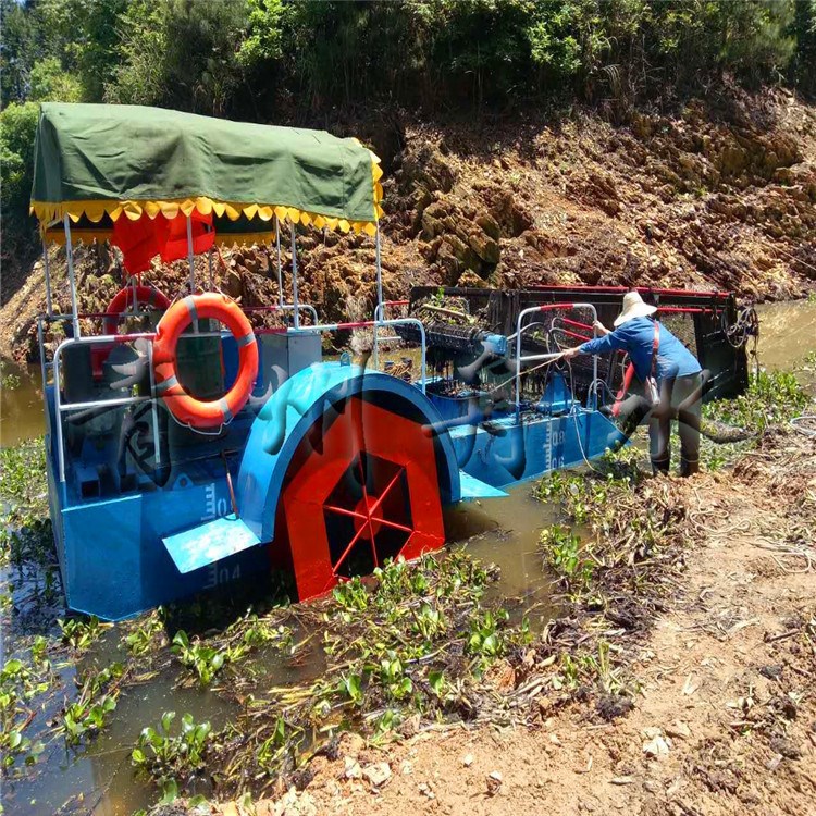 小型割草除草船 小河道水库杂草清理船 水草垃圾清洁设备