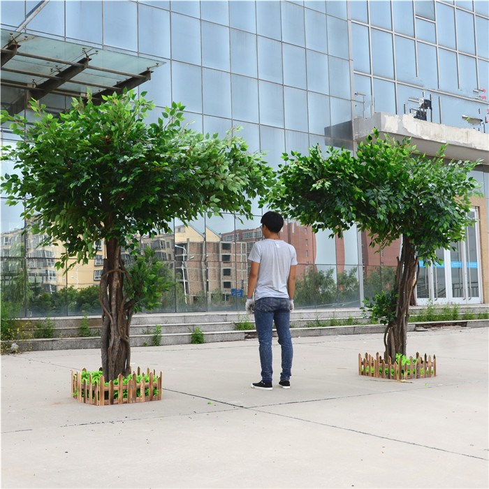 仿真大樹假樹仿真榕樹仿真大型植物裝飾酒店大廳布景實木樹干訂做