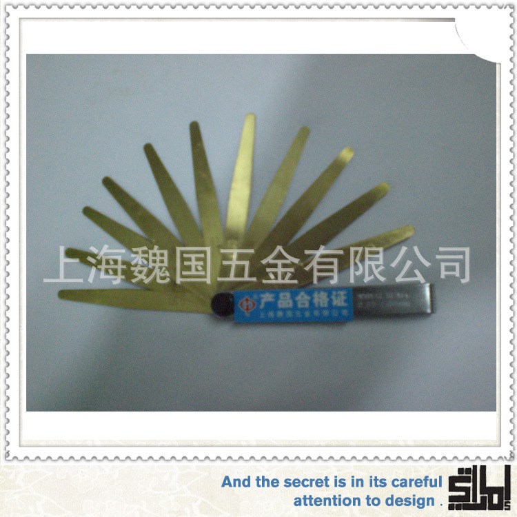 大批量供應13片銅非標塞尺 紅中合規(guī)格 量規(guī)塞尺 品質上乘
