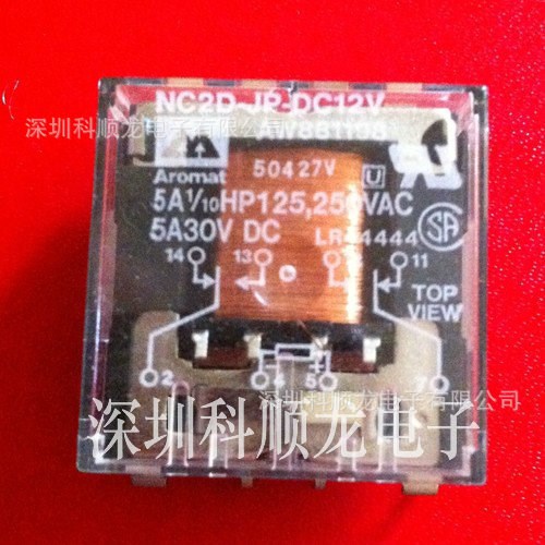 Aromat NC2D-JP-DC12V AW881198 12V 電源功率繼電器 全新