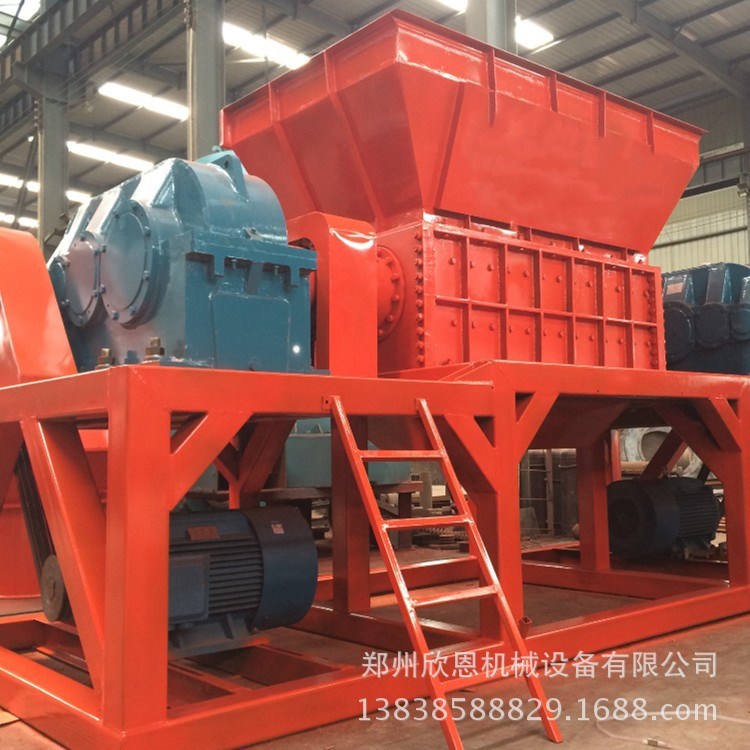 新型雙軸PE瓶管材撕碎機 多用途電線車床鐵銷粉碎機 現(xiàn)貨