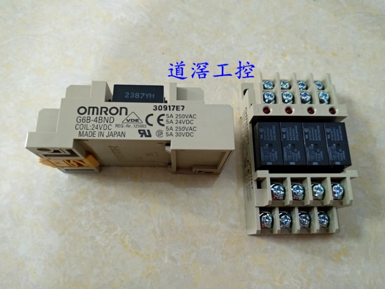 G6B-4BND  24VDC   OMRON歐姆龍終端繼電器全新原裝