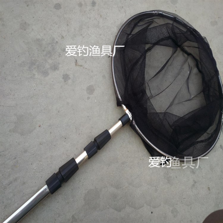 廠(chǎng)家直銷(xiāo)批發(fā)不銹鋼抄網(wǎng)，四方管配密眼不銹鋼抄頭漁具垂釣用品