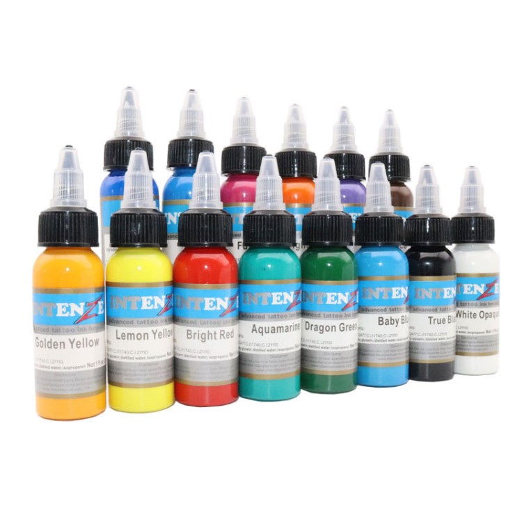 紋身色料品牌 國產銀丹斯色料新標簽14色30ML 單瓶起售