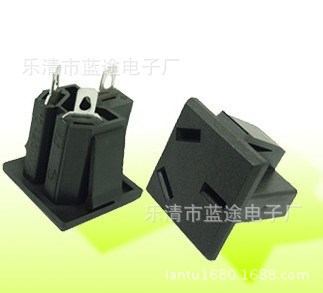 廠家直銷美式電源插座/AC-07三孔全銅直流AC電源插座/卡式插座