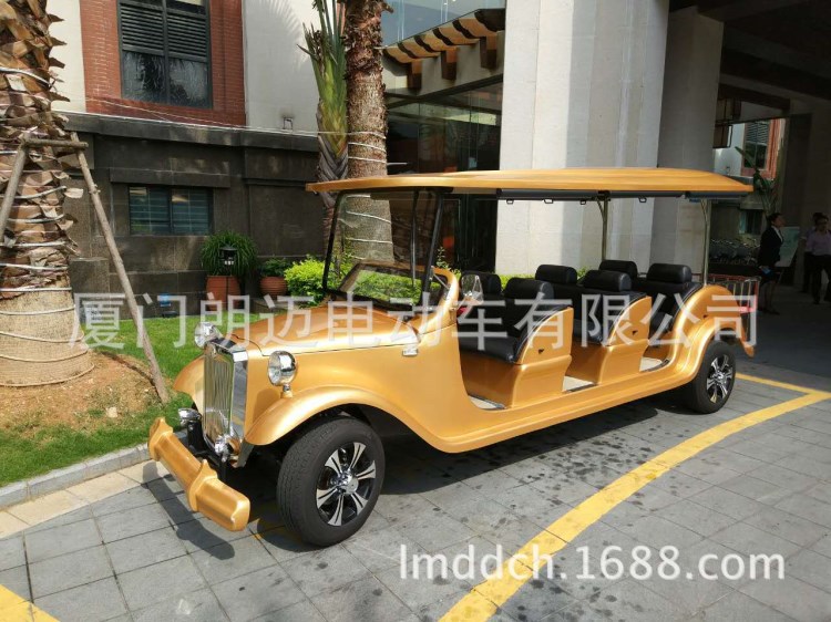 廈門廠家直銷朗邁八座觀光老爺車 五酒店貴賓接待電動(dòng)老爺車