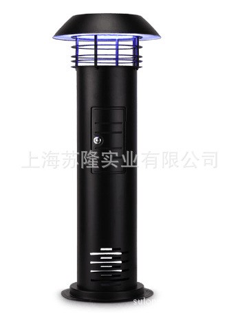 藍(lán)犀牛H-X5不銹鋼噴塑黑色草坪燈式滅蚊燈、草坪燈式捕蚊器