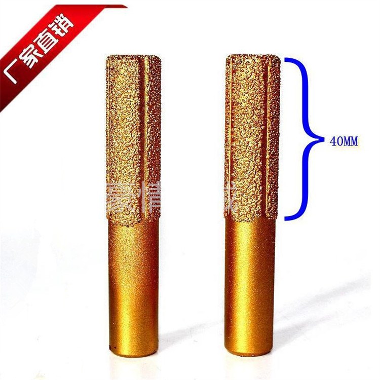 釬焊金剛石直刀大理石材石英石拼縫刀修邊刀銑刀臺面接縫刀頭