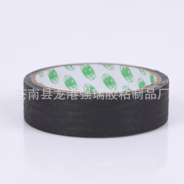 批發(fā)高粘性黑色美紋紙膠帶 皺紋白色美紋膠 定制定做