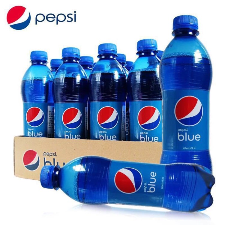 飲料 爆款印度尼西亞Pepsi blus藍(lán)色百事飲料450g*12/箱 批發(fā)