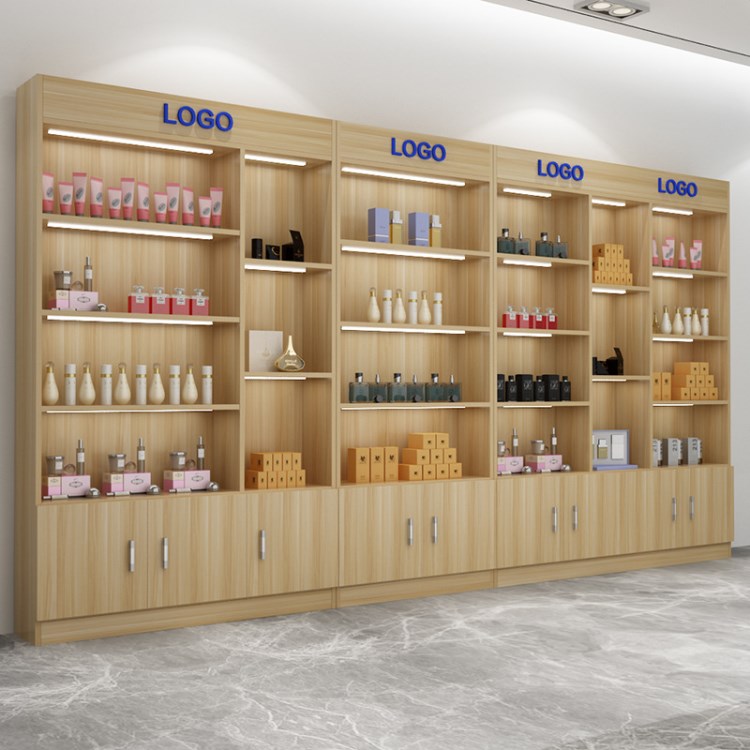 超市貨架展柜展架隔斷陳列柜精品展示柜護膚化妝品美容藥店貨柜