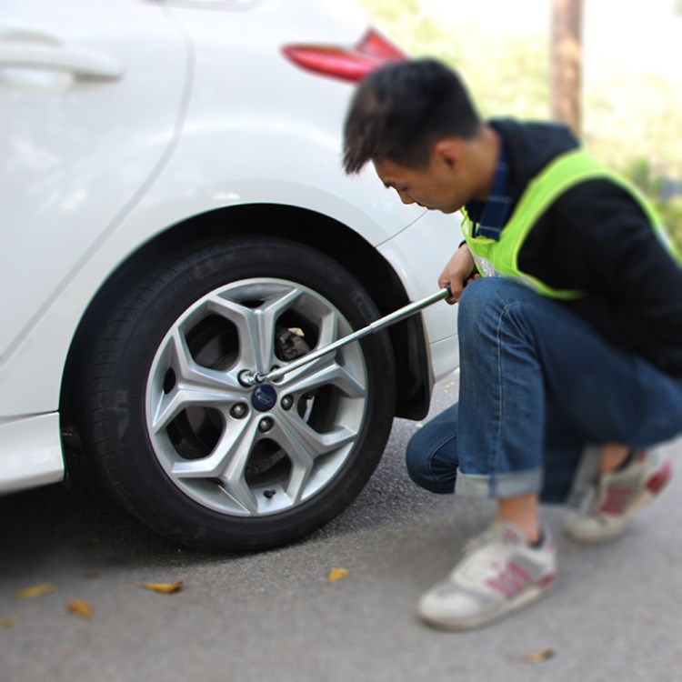 L型輪胎扳手3件套伸縮套筒扳手汽車拆胎換胎工具組套應(yīng)急工具包