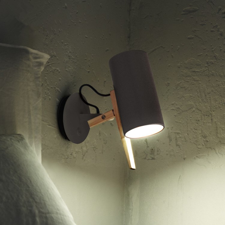 光尚生活可調節北歐創意簡約臥室床頭燈壁燈客廳昆琳燈罩可調節