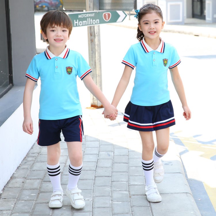 幼兒園園服夏季2018新款棉英倫學(xué)院兒童校服小學(xué)生班服套裝批發(fā)