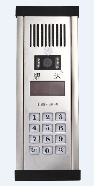 廠家直銷，樓宇可視對講單元門口主機，耀達長條數碼四線彩色主機
