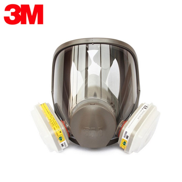 3M 6800配6001濾盒全面具噴漆防塵防化面具防毒氣體面罩