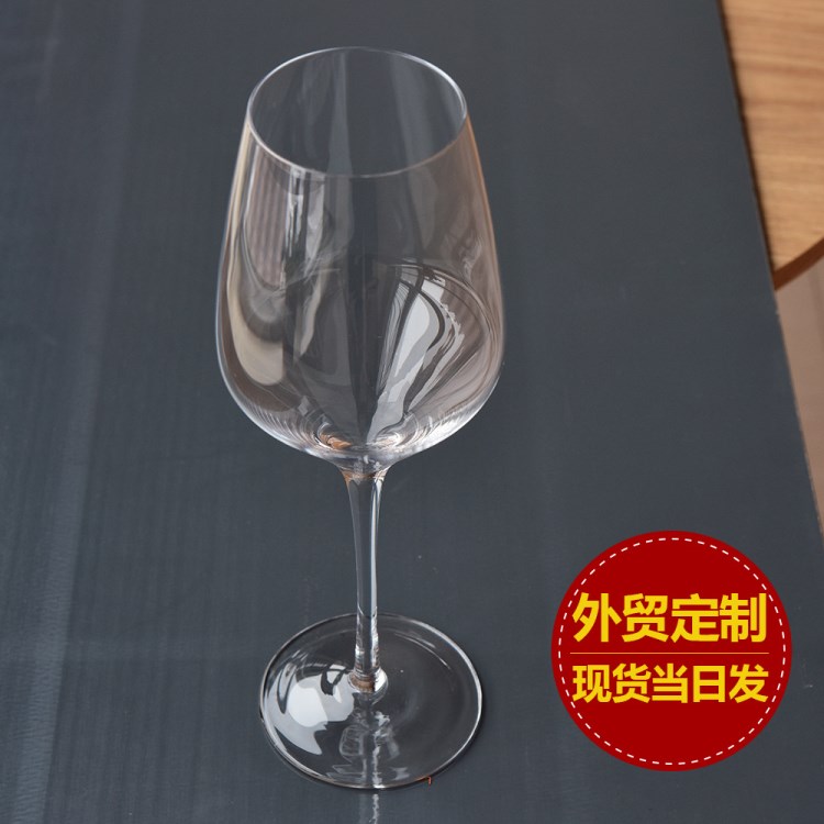 山西人工吹制無鉛玻璃杯透明高腳杯水晶波爾多酒杯紅酒杯廠家