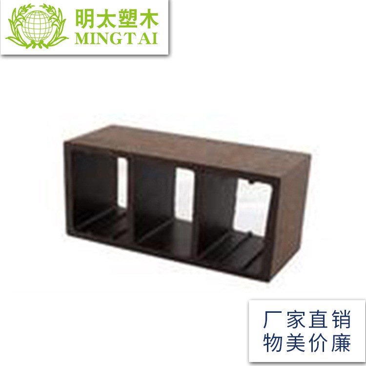 塑木方通刀片廊架防腐木 園林景觀花架長廊專用木塑格柵140x40mm