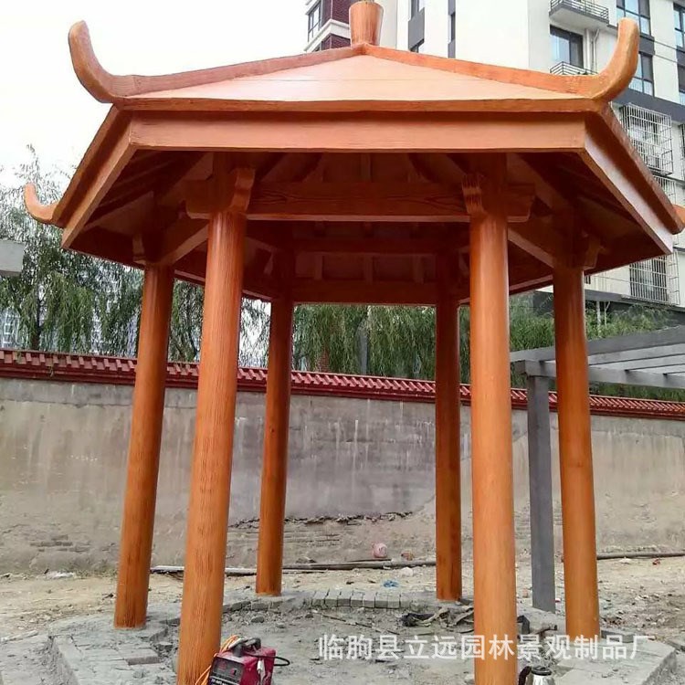 景區(qū)花園 園林景觀休憩涼亭 中國(guó)風(fēng)六角青石涼亭 可定做景觀工程