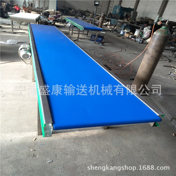 皮帶式生產輸送線 自動滾筒流水線 爬坡提升輸送機設備配件