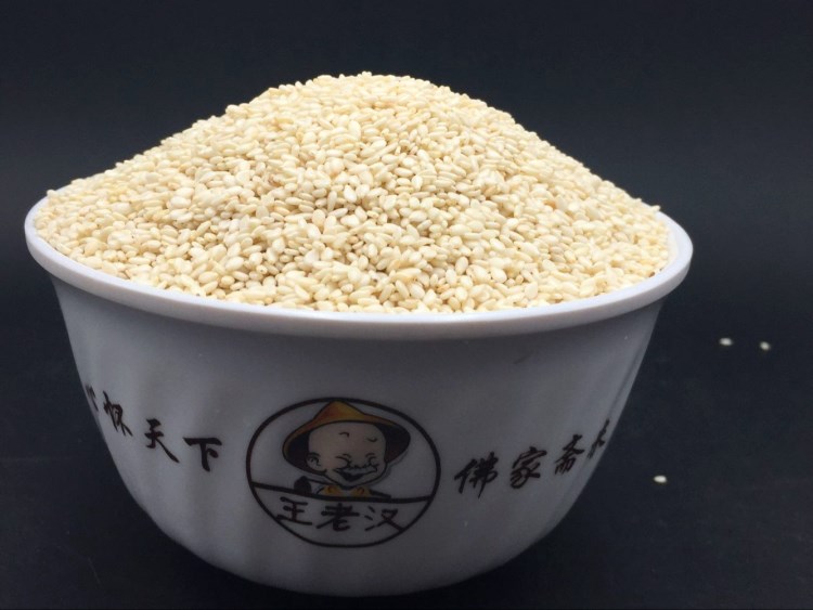 脫皮白芝麻批發麻團免洗去皮生芝麻仁一件500g代發包裝五斤包郵