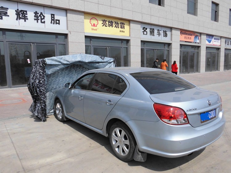 大秦伸縮式帳篷車庫折疊車庫移動車庫防曬防雨防塵保溫車庫