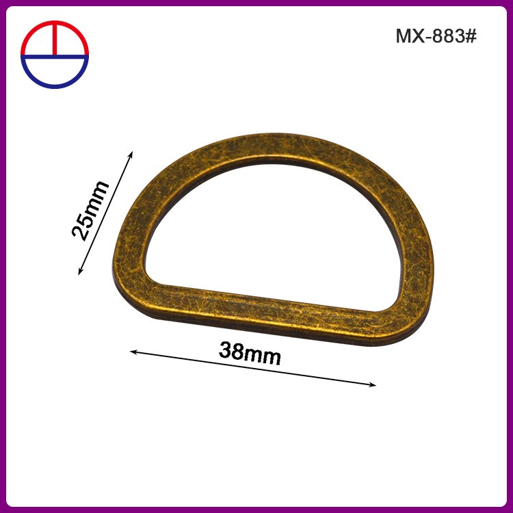 厂家直销新款d扣金属 线扣 箱包扣 半圆扣 手袋五金配件定制
