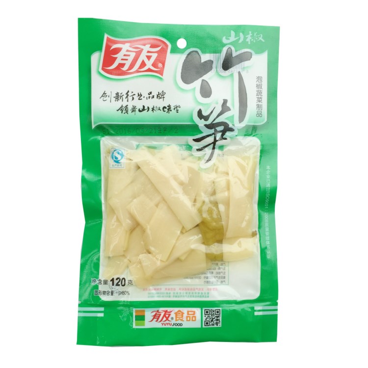 重庆特产  有友山椒竹笋120g  酸辣爽口 40袋/箱