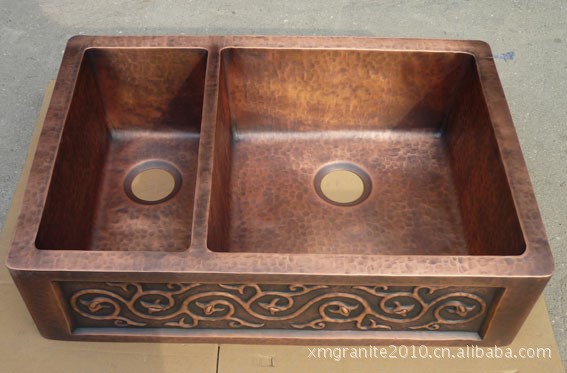 歐式銅盆，紫銅水槽，supply copper kitchen sink,copper sink