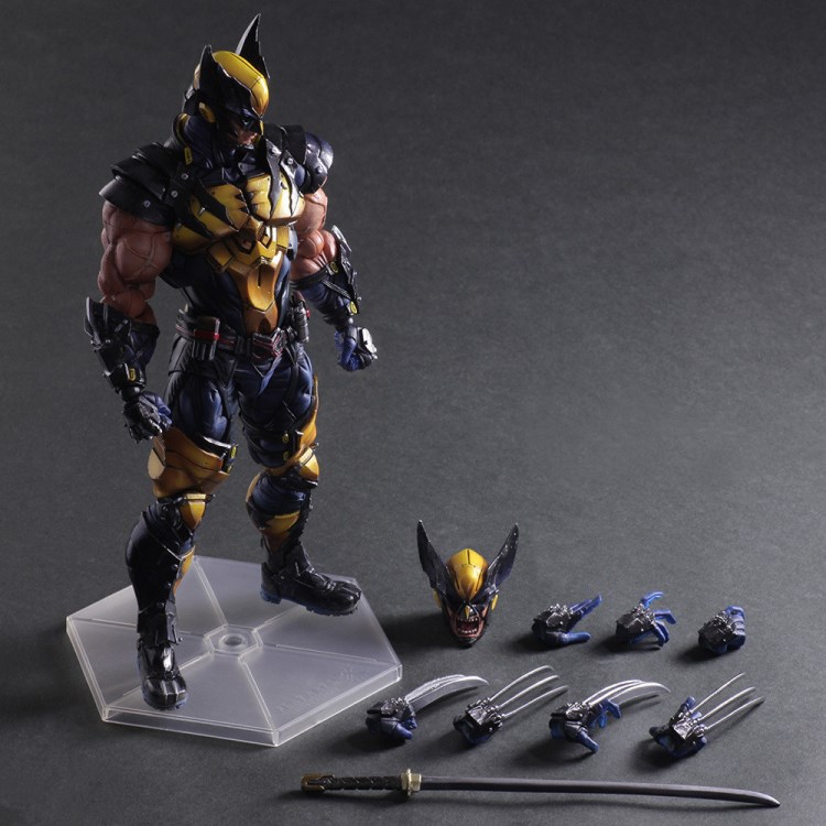 Play Arts 改 X戰(zhàn)警 Wolverine pa改金剛狼 可動手辦人偶模型擺件