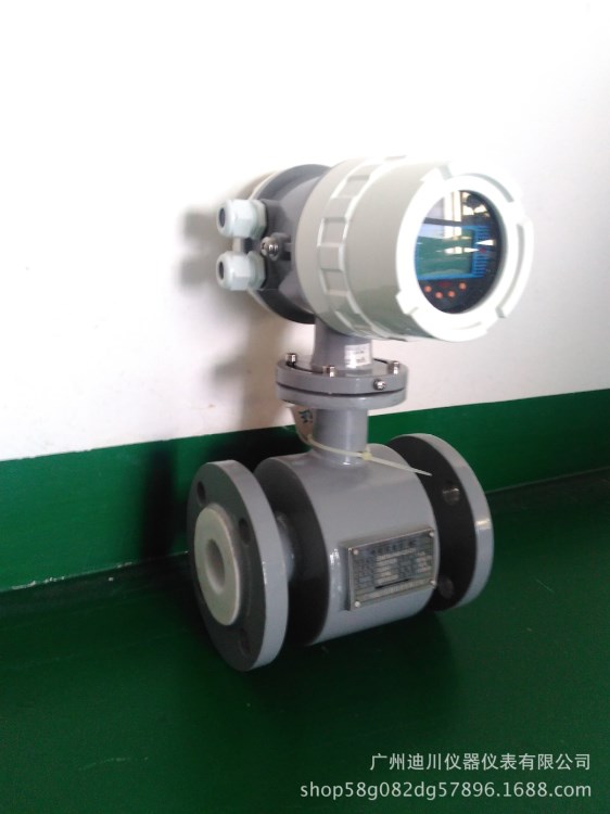 腐蝕液體分體電磁流量計DN50電鍍工業污水DN100管道式傳感器表頭