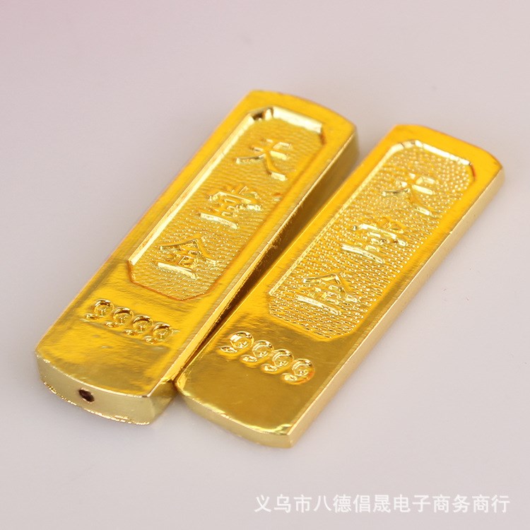 金属工艺品摆件/合金金条/天堂金9999金条/风水用品旺财工艺品