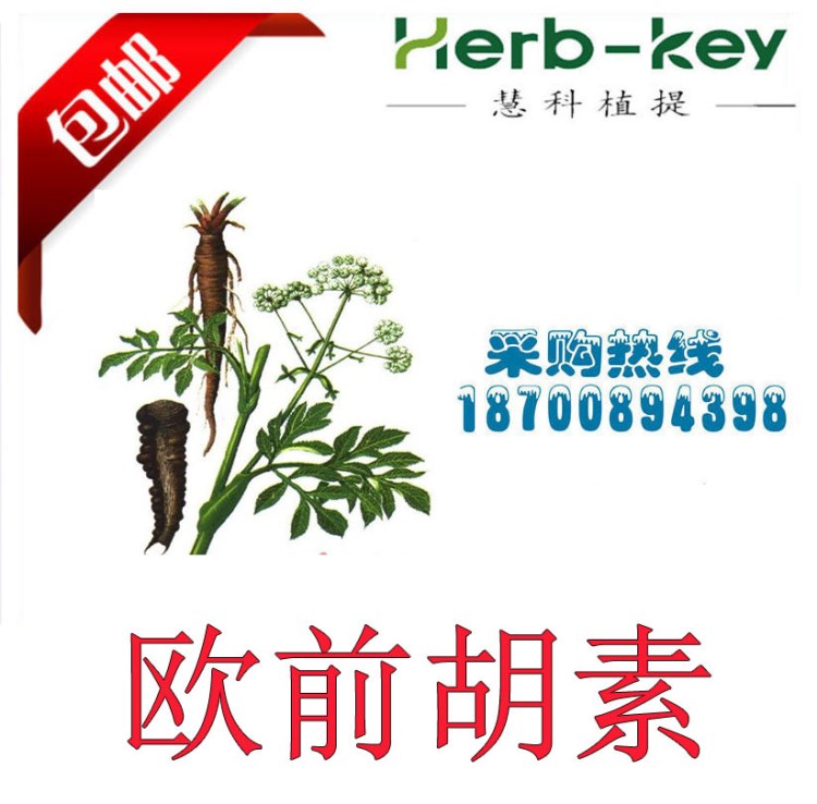 歐前胡素 1% 全白芷提取 原料 陜西慧科 量大從優  包郵