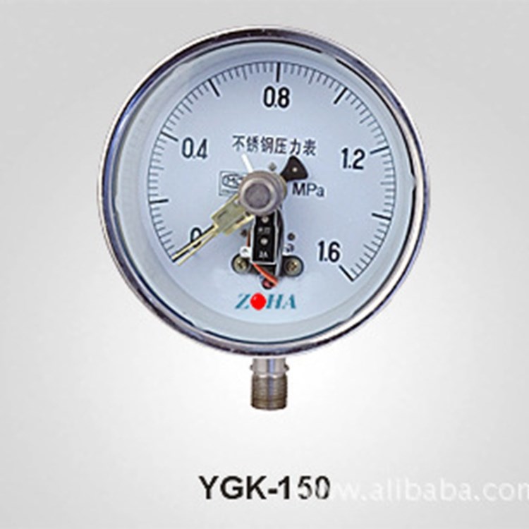生產供應西安自動化儀表一廠 光電控制電接點壓力表YGK-150