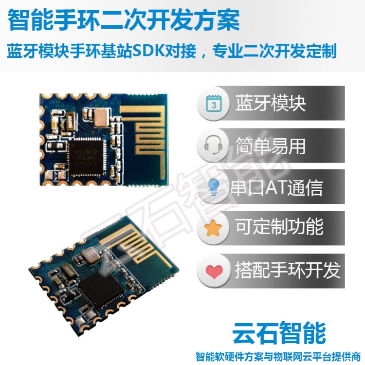 手環(huán)藍牙模塊4.0定位基站藍牙模塊連接手環(huán)串口手環(huán)模塊二次開發(fā)
