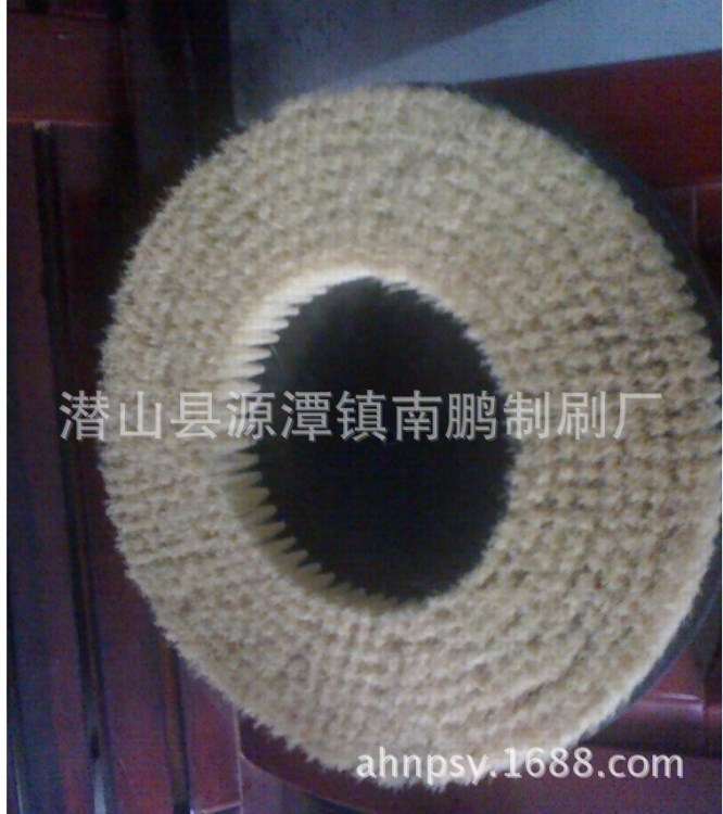 來圖來樣加工 毛刷輥 經久耐應尼龍絲毛刷盤 羊毛圓盤刷