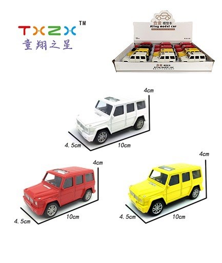 童翔之星仿真金屬回力越野奔馳G55合金汽車模型兒童口袋玩具擺件