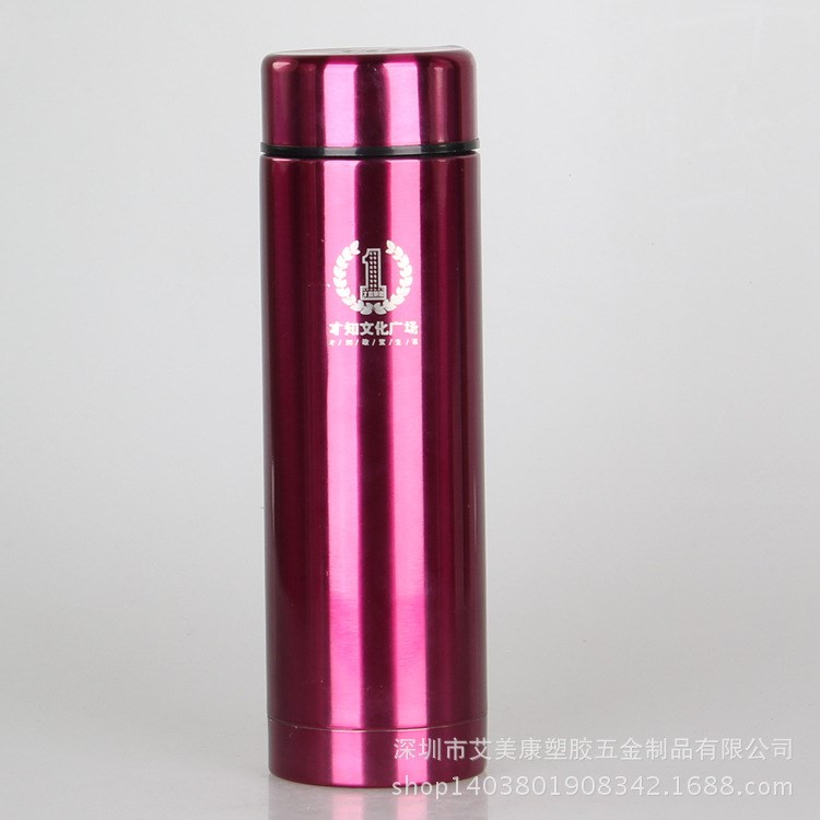 深圳廠家直銷500ml直身保溫杯 雙層真空學(xué)士杯 過檢測保溫杯