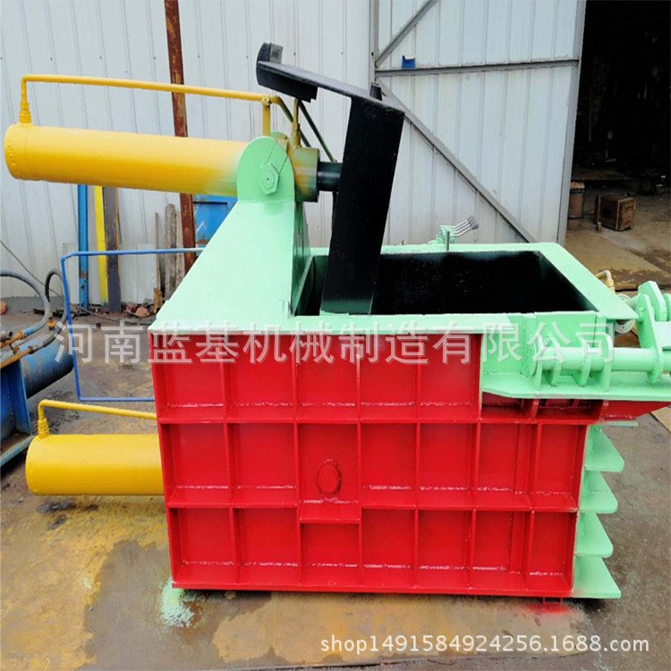 定制鋼板壓塊機 長方形鋼刨花打包機 八角形鋼屑壓塊機廠家