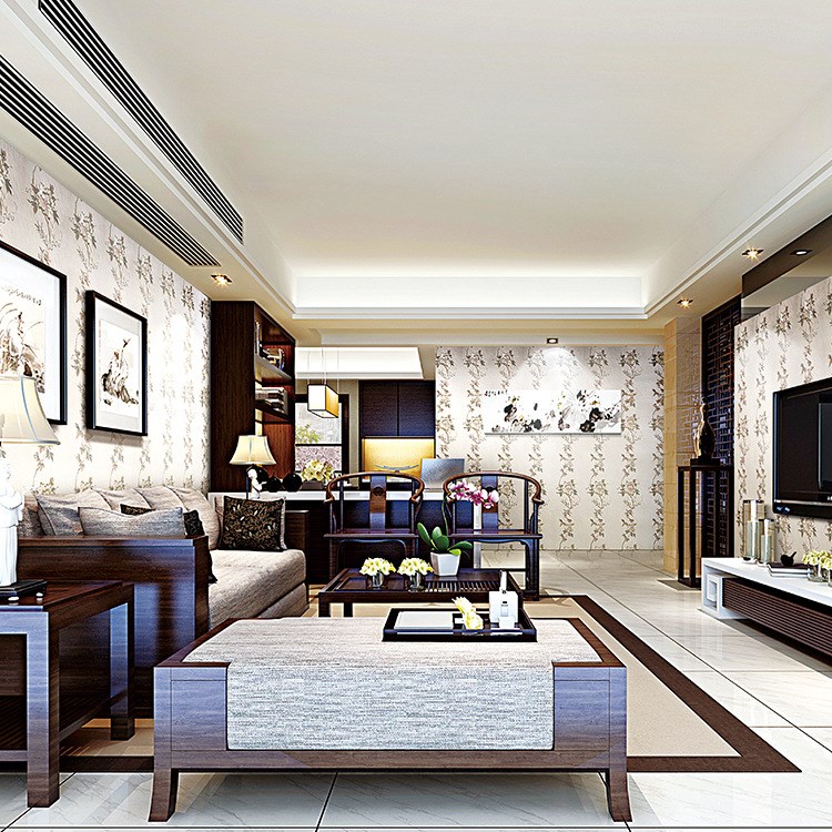 廠家直銷繡蔻無縫刺繡墻布 紹興透氣吸音工程墻布 批發防火墻布