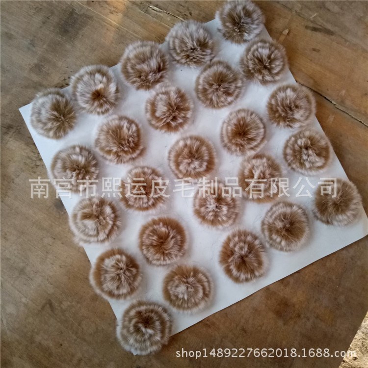 廠家直銷6cm獺兔毛盤花服裝皮草輔料飾品花批發(fā)兔毛花來樣定制