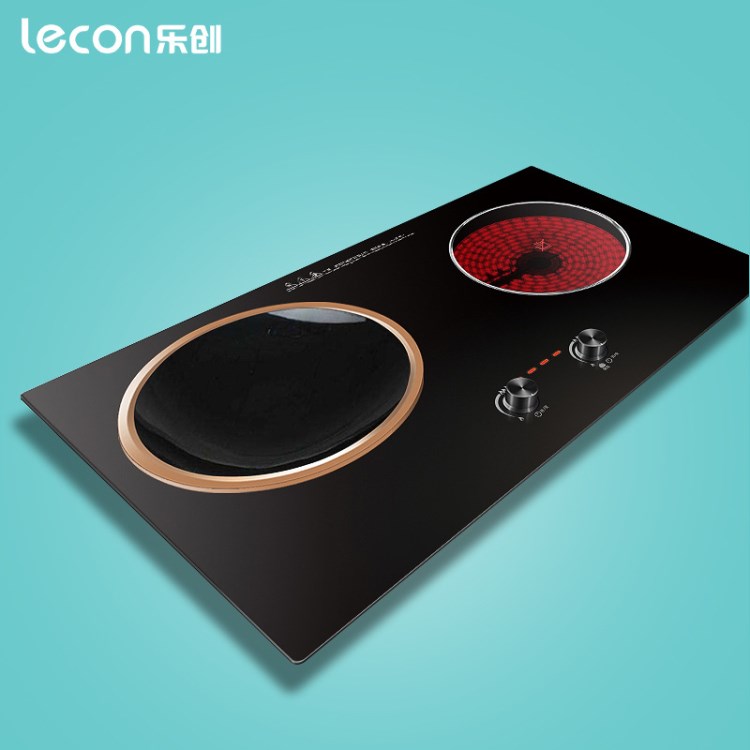 lecon/樂創(chuàng) LC35D-2嵌入式雙頭電陶爐 雙灶電磁灶 雙眼雙頭電磁爐