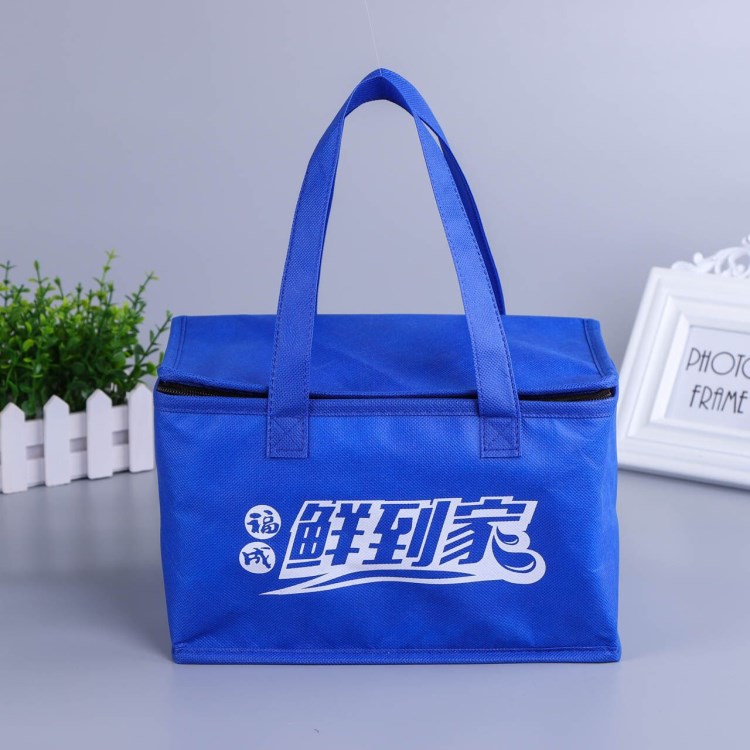 無紡布保溫袋 無紡布覆膜冰包袋 環(huán)保外賣冰包保溫手提購物袋定做