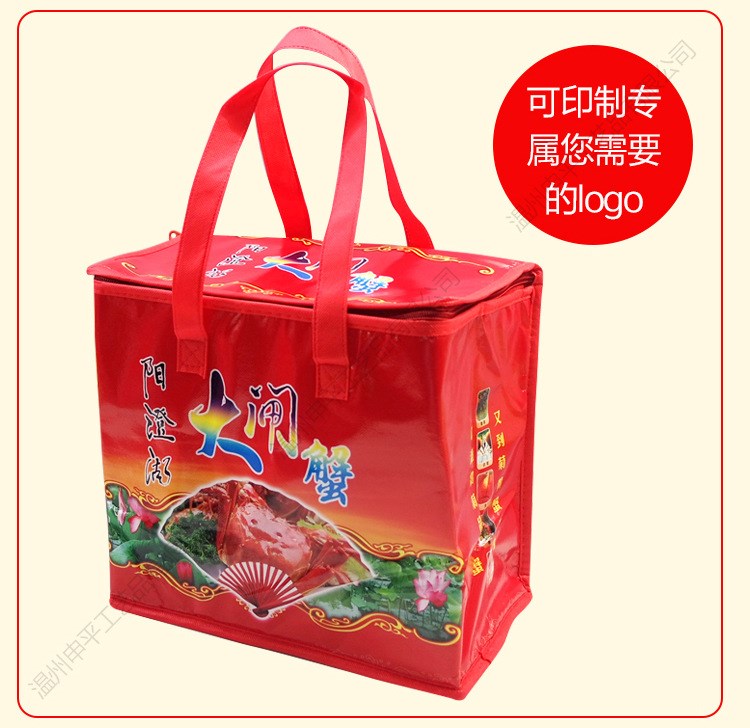 新款批發(fā)環(huán)保耐用手提拉鏈保溫袋 學(xué)生戶外野餐包鋁箔保鮮冰包