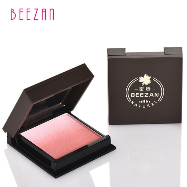 蜜贊beezan新款自然修容粉質細柔帶珠光多色重山疊漸變腮紅批發